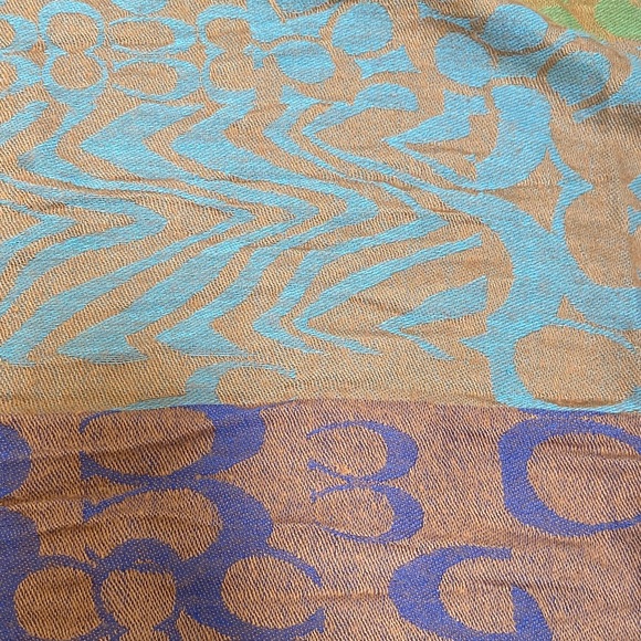 Coach Multicolor Signature Scarf - Picture 6 of 9